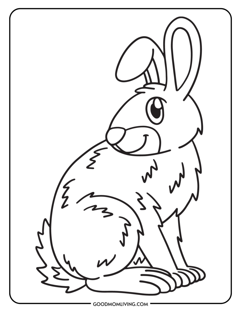 152+ Bunny Ear Coloring Pages Printable 72