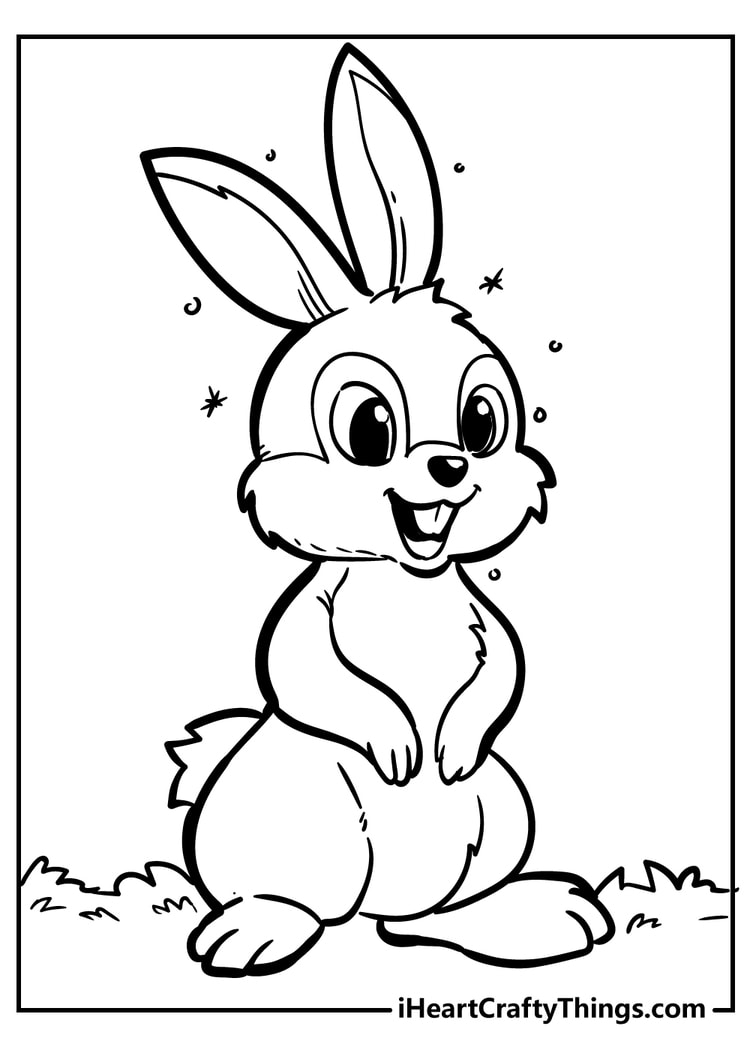 152+ Bunny Ear Coloring Pages Printable 77