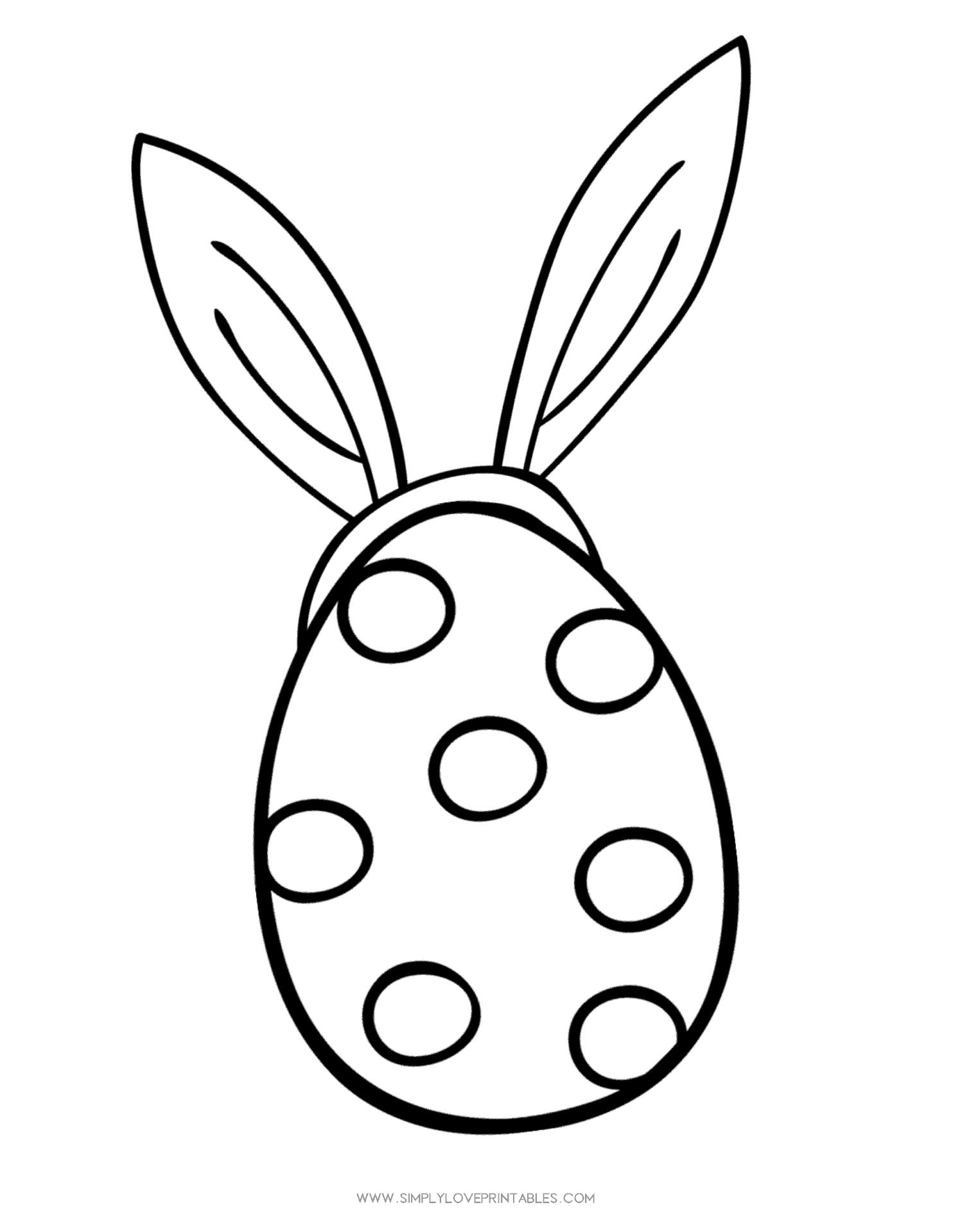 152+ Bunny Ear Coloring Pages Printable 8