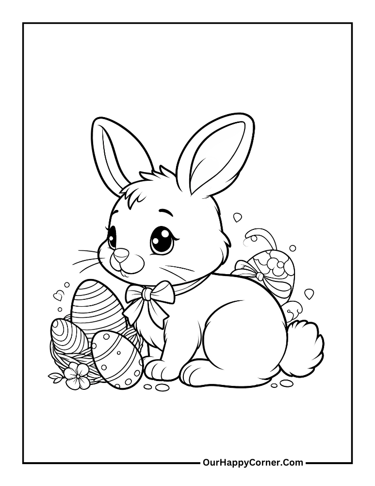 152+ Bunny Ear Coloring Pages Printable 80