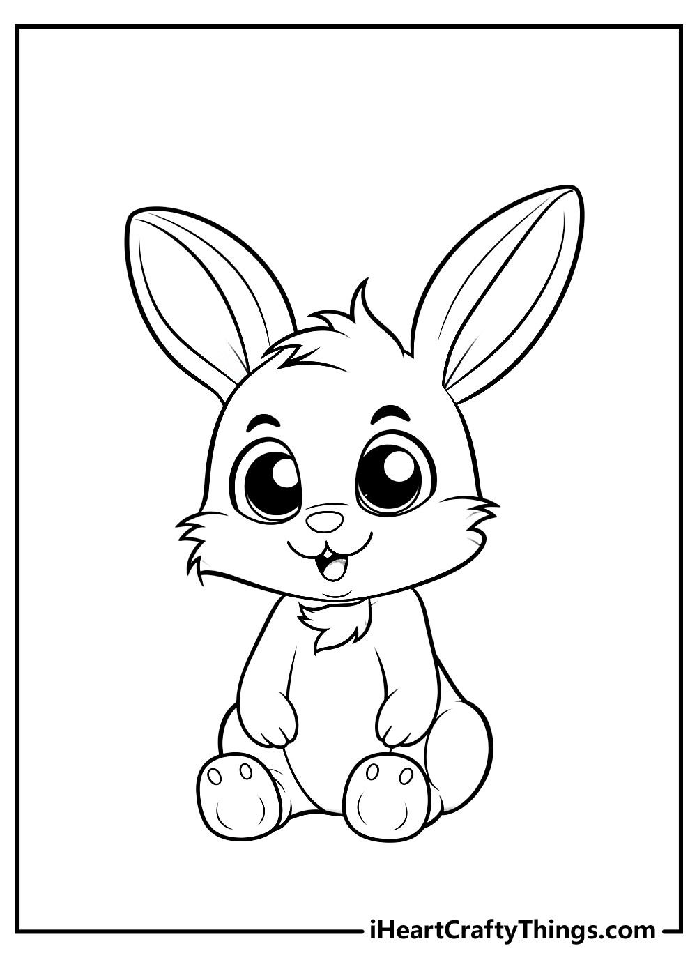 152+ Bunny Ear Coloring Pages Printable 81