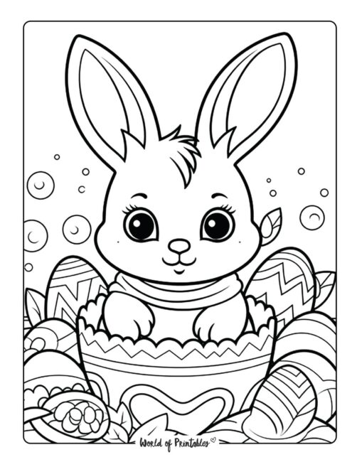 152+ Bunny Ear Coloring Pages Printable 82