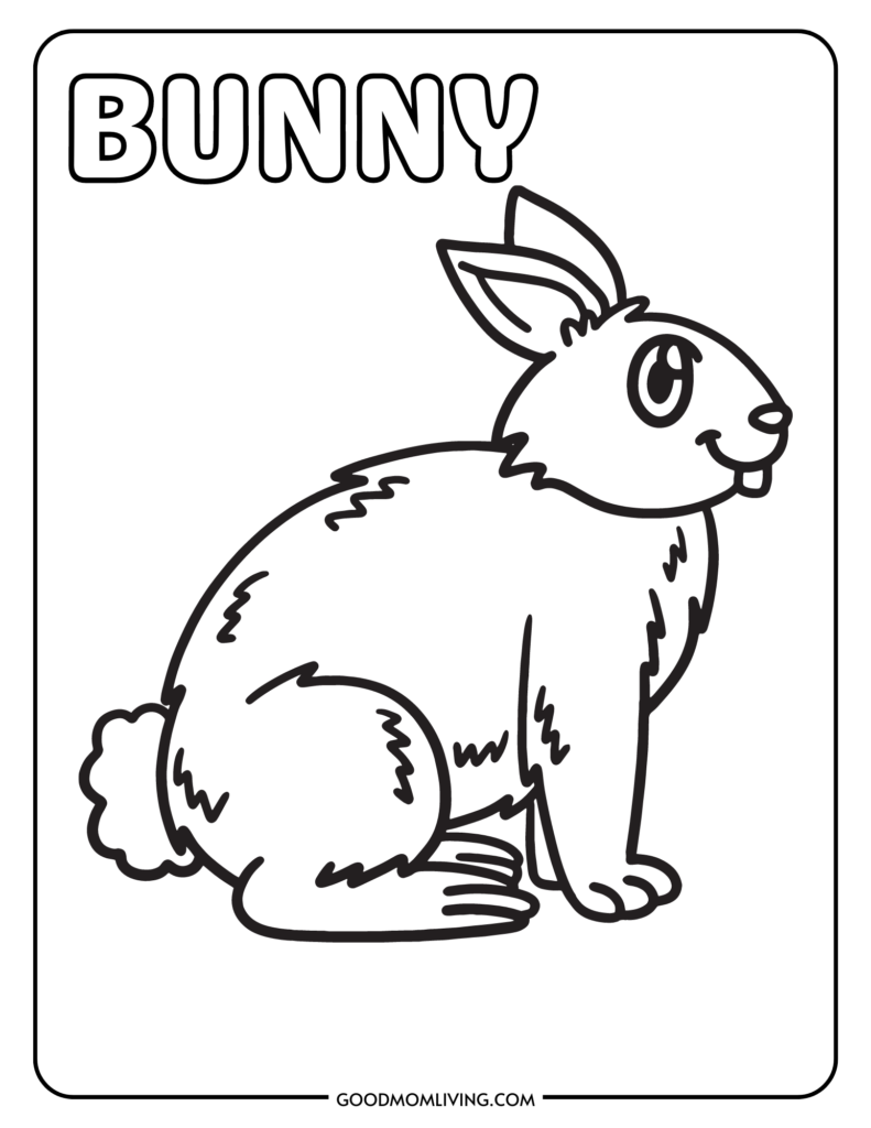 152+ Bunny Ear Coloring Pages Printable 91