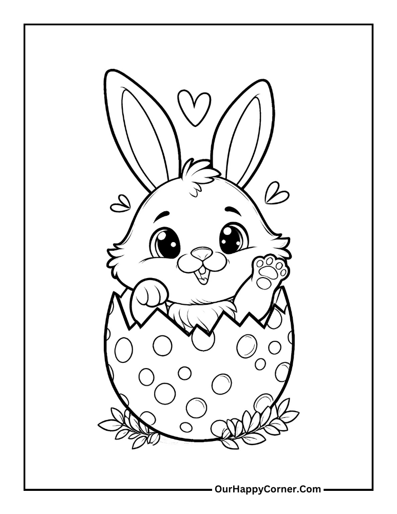 152+ Bunny Ear Coloring Pages Printable 93