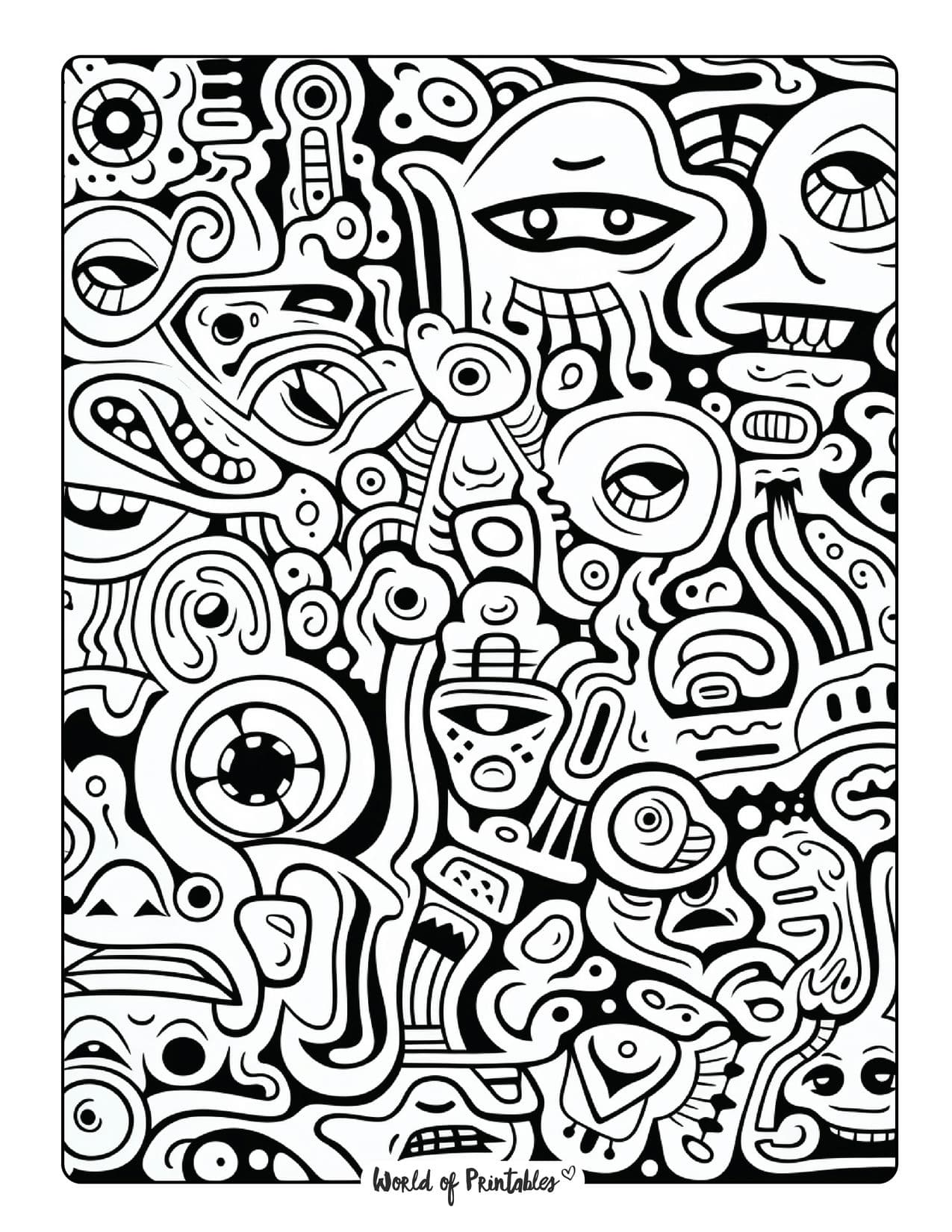 159 Coloring Pages with a Lot of Detail Printable 136