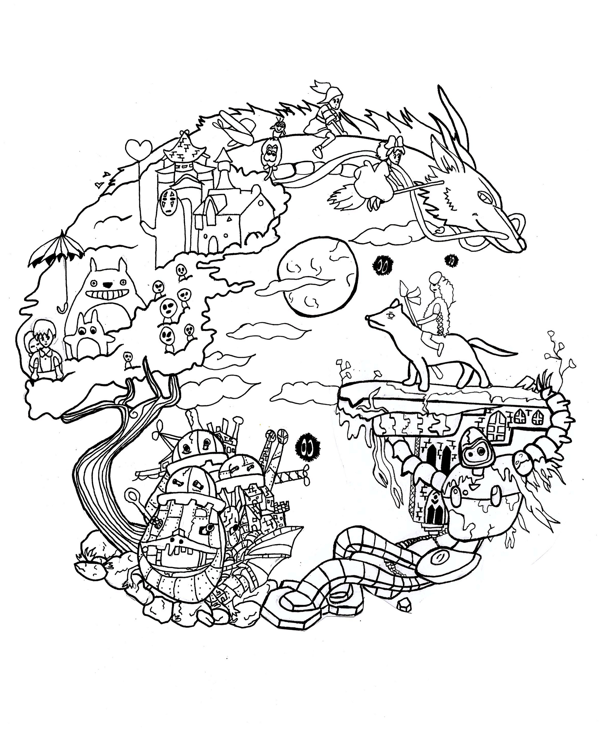 159 Coloring Pages with a Lot of Detail Printable 148