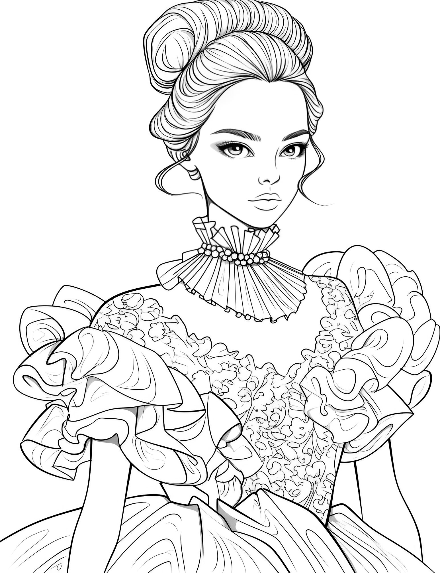 159 Coloring Pages with a Lot of Detail Printable 65