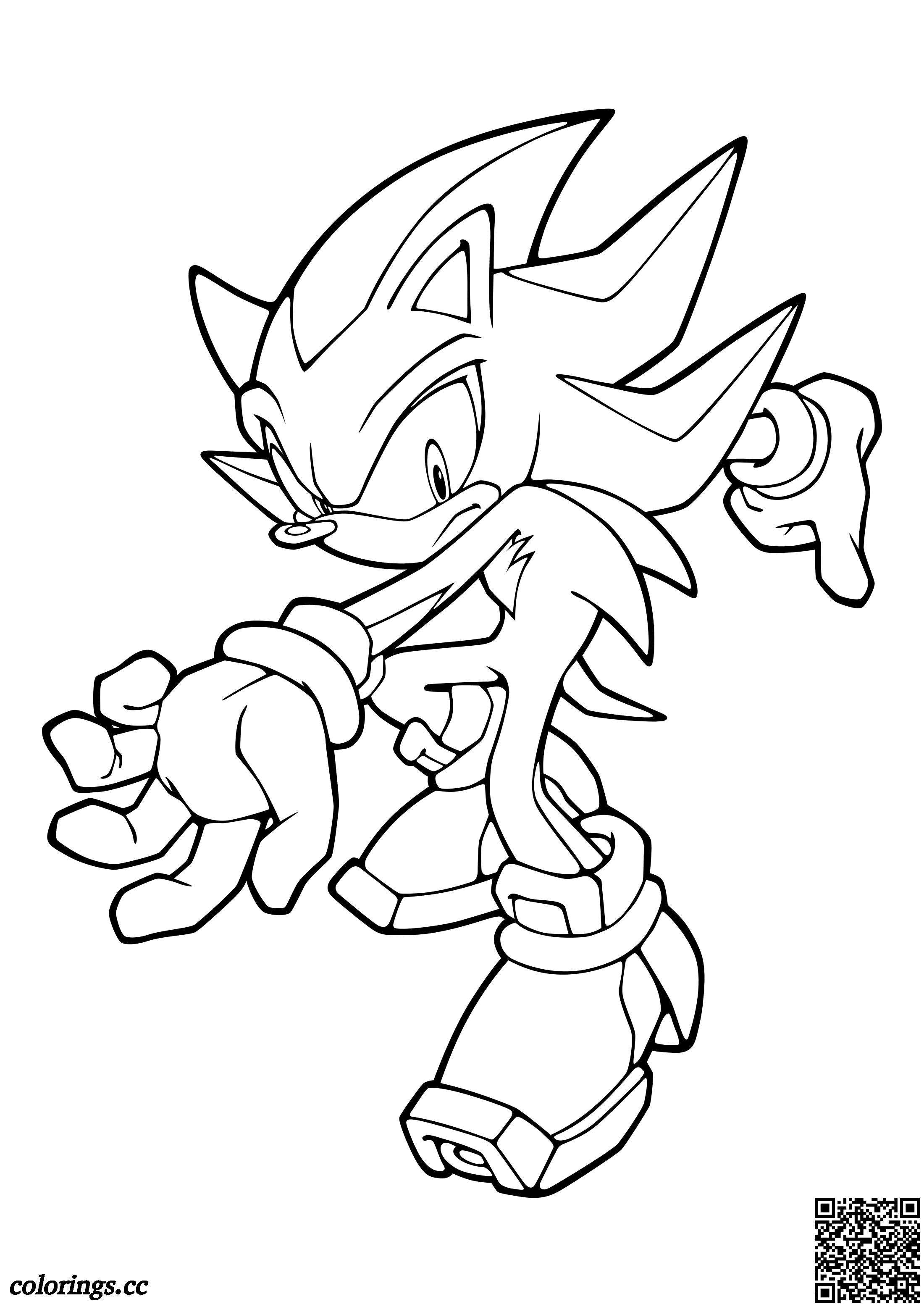 160+ Shadow Sonic Coloring Pages for Sonic Fans 116