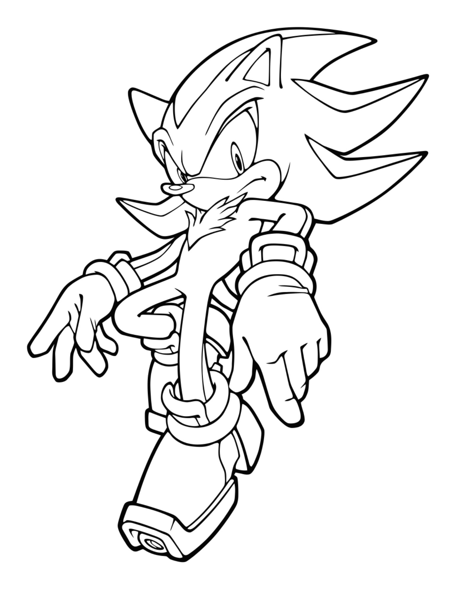 160+ Shadow Sonic Coloring Pages for Sonic Fans 117