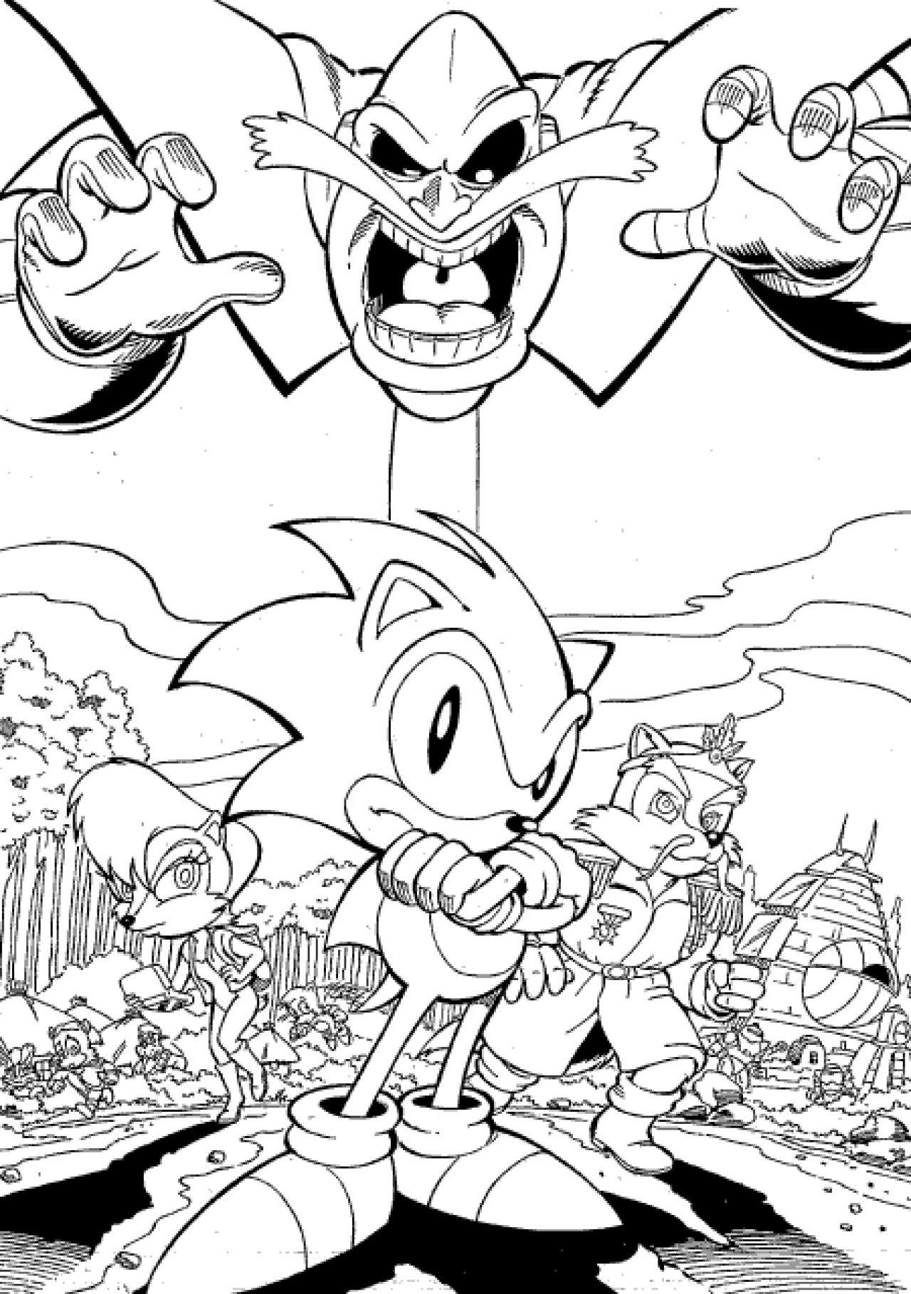 160+ Shadow Sonic Coloring Pages for Sonic Fans 125