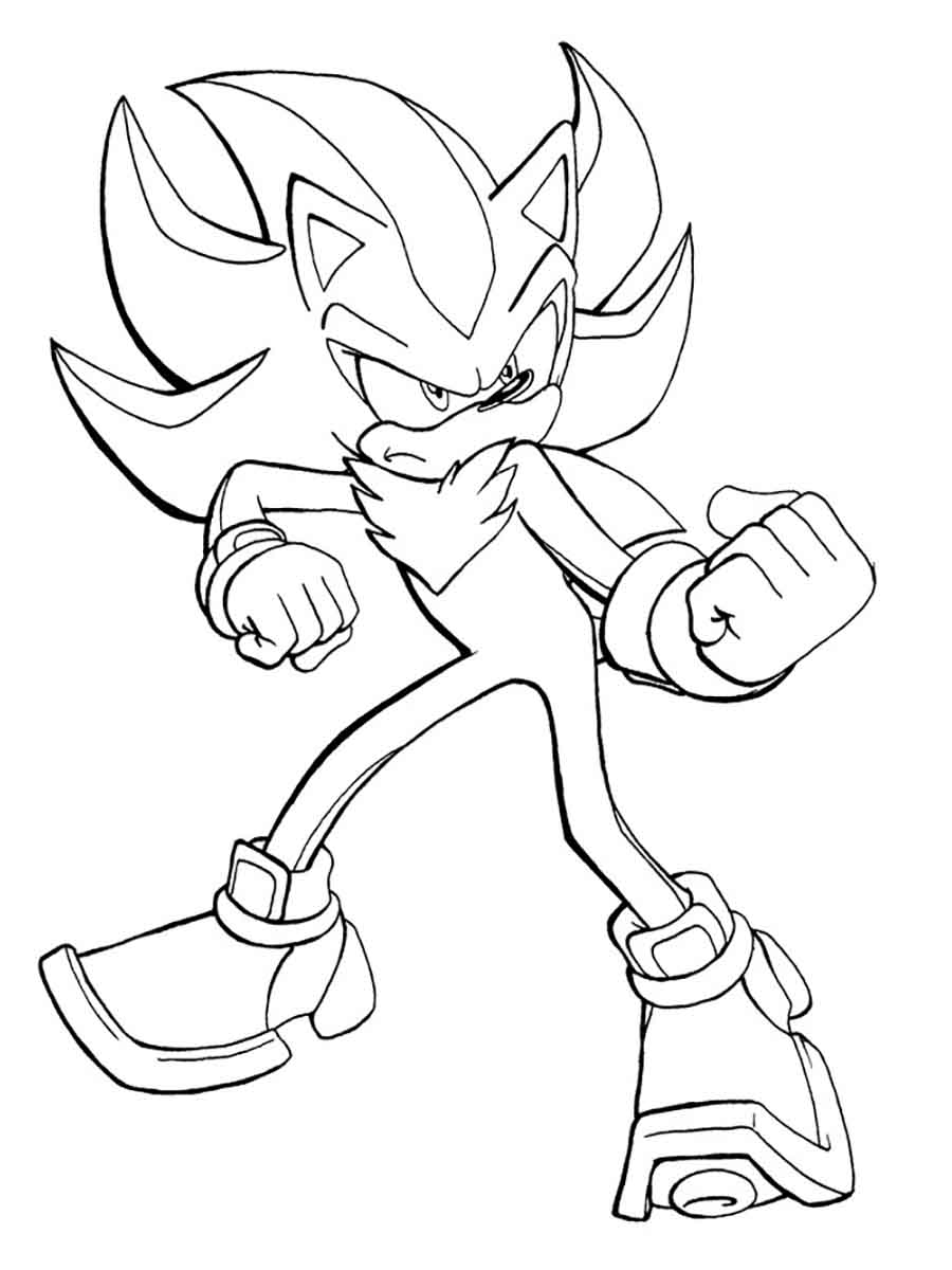 160+ Shadow Sonic Coloring Pages for Sonic Fans 130