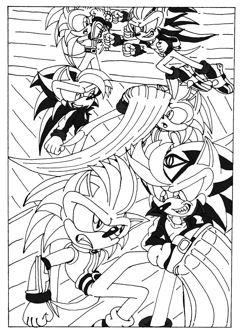 160+ Shadow Sonic Coloring Pages for Sonic Fans 144