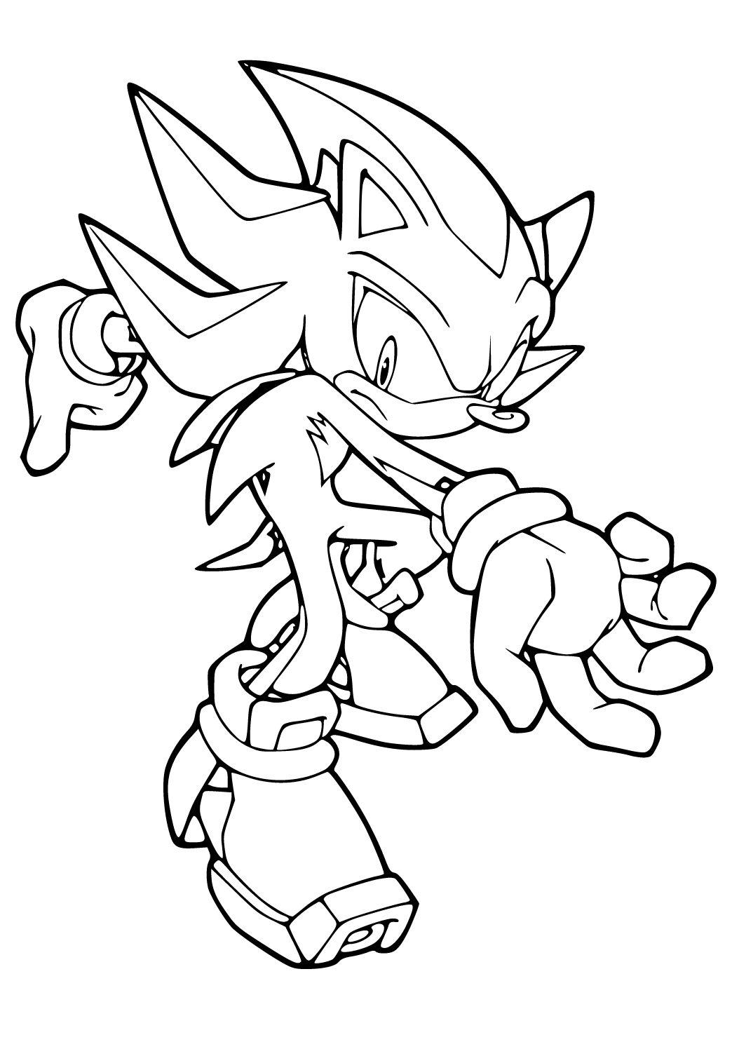 160+ Shadow Sonic Coloring Pages for Sonic Fans 155