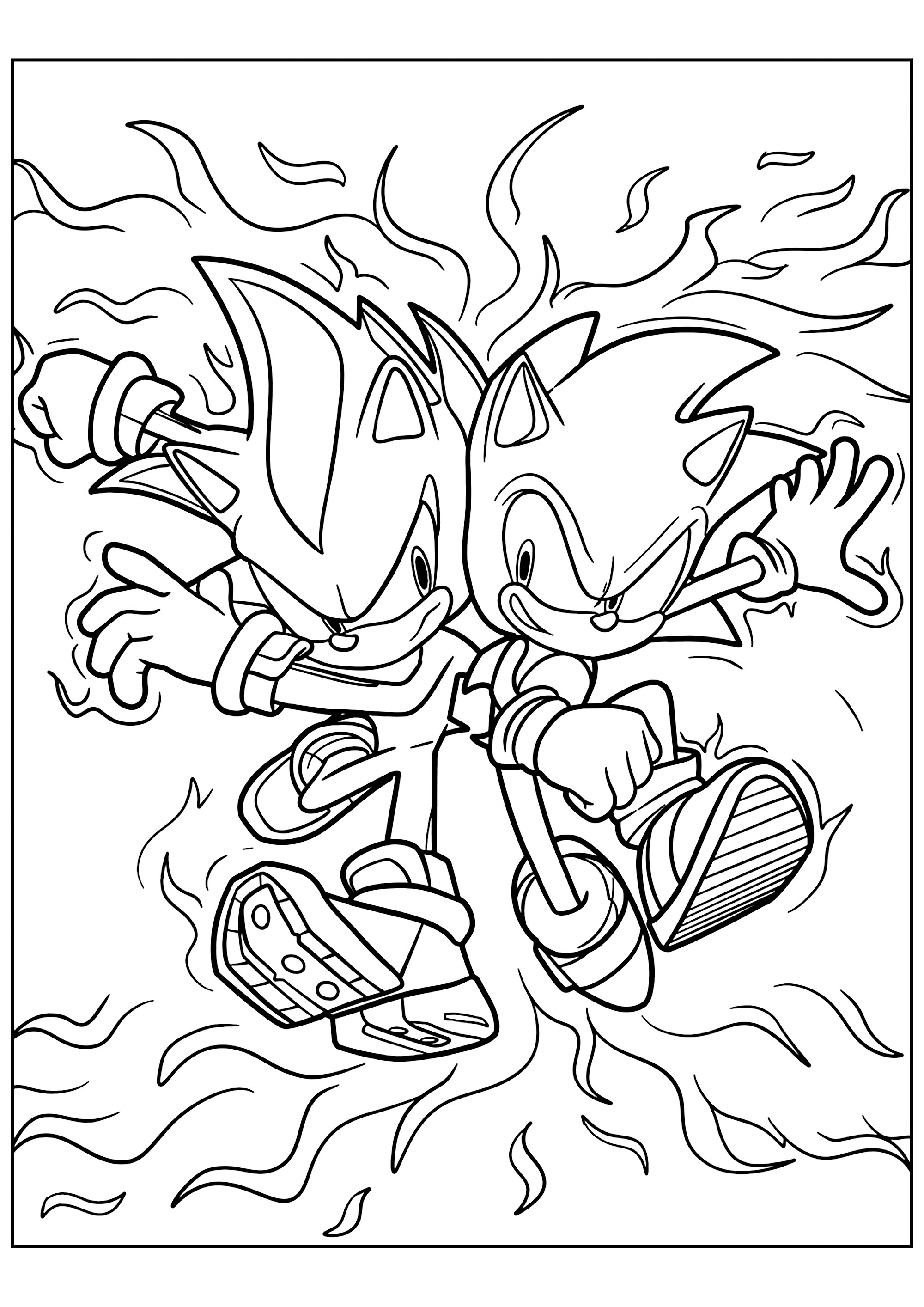 160+ Shadow Sonic Coloring Pages for Sonic Fans 16