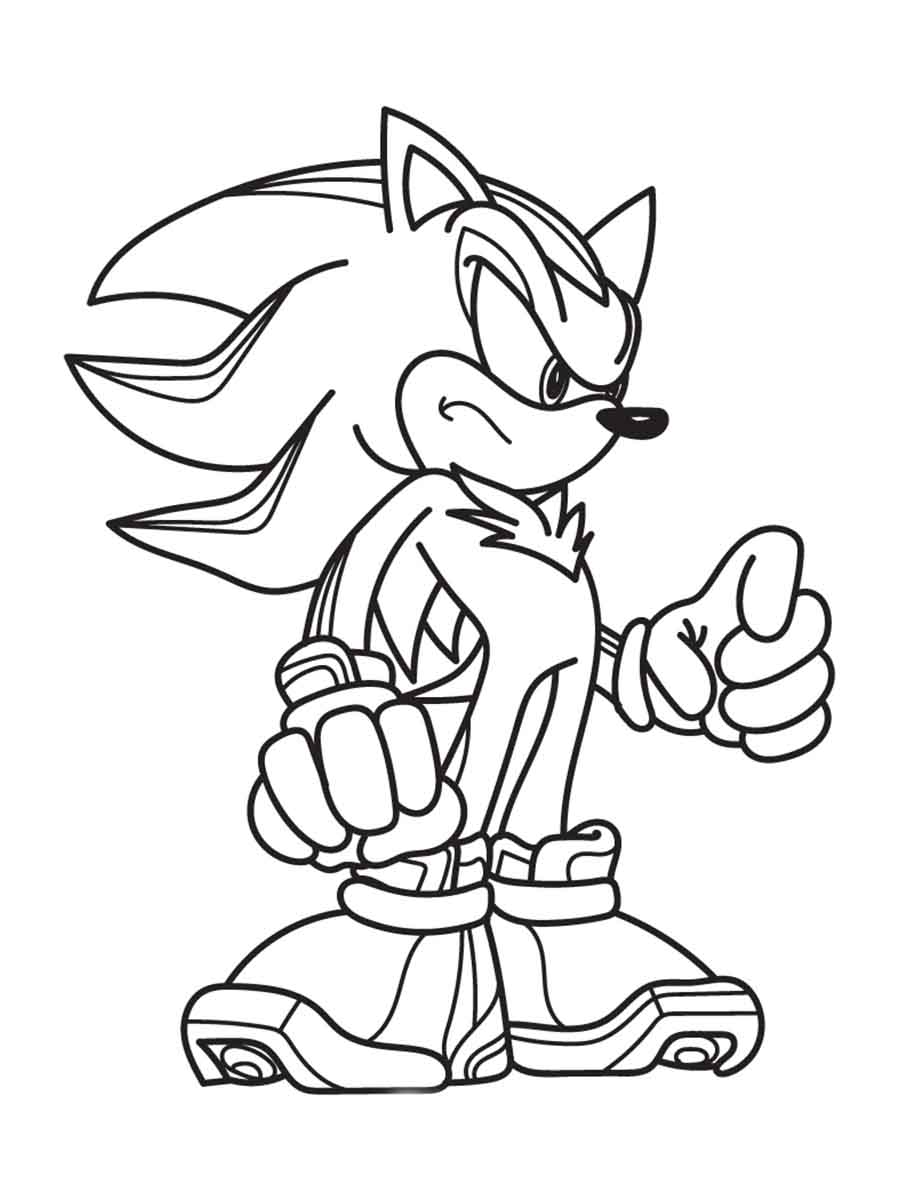 160+ Shadow Sonic Coloring Pages for Sonic Fans 24