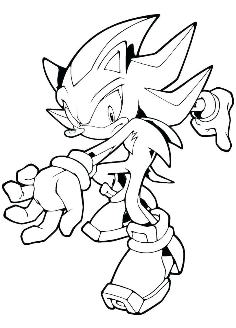 160+ Shadow Sonic Coloring Pages for Sonic Fans 28