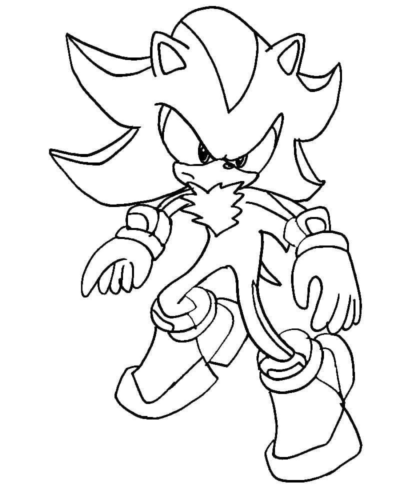 160+ Shadow Sonic Coloring Pages for Sonic Fans 29