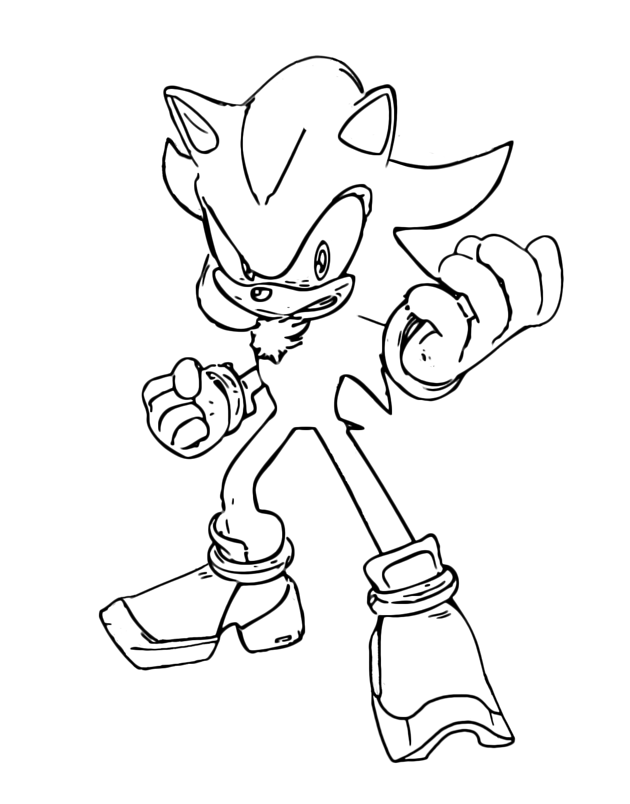 160+ Shadow Sonic Coloring Pages for Sonic Fans 36