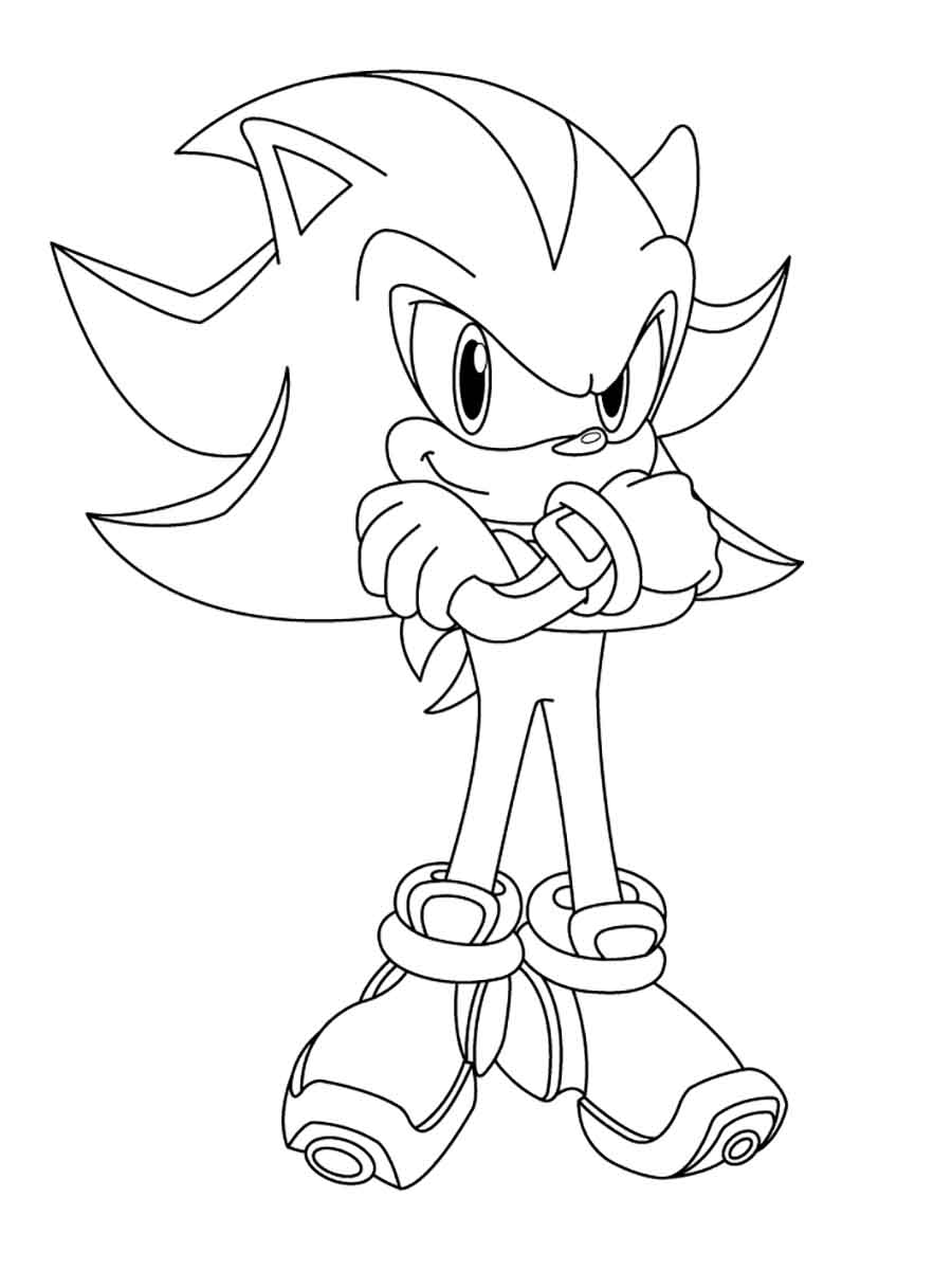 160+ Shadow Sonic Coloring Pages for Sonic Fans 37