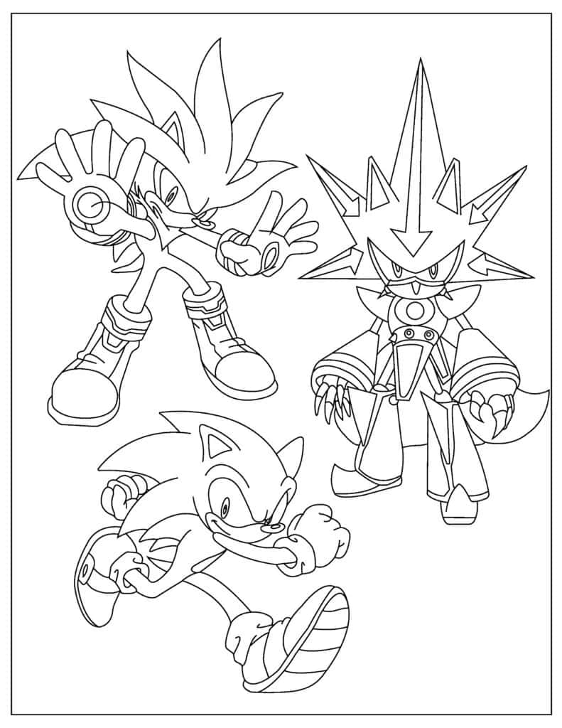 160+ Shadow Sonic Coloring Pages for Sonic Fans 39