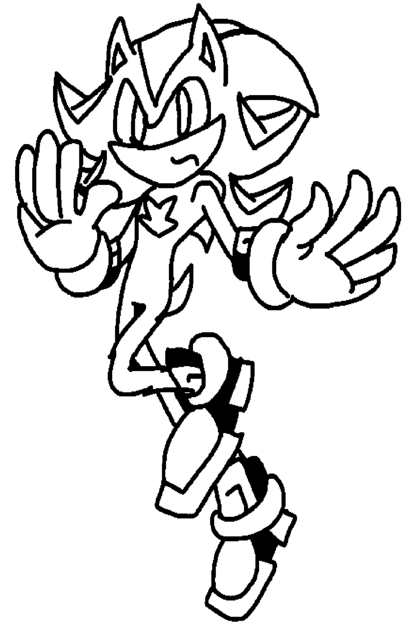 160+ Shadow Sonic Coloring Pages for Sonic Fans 40