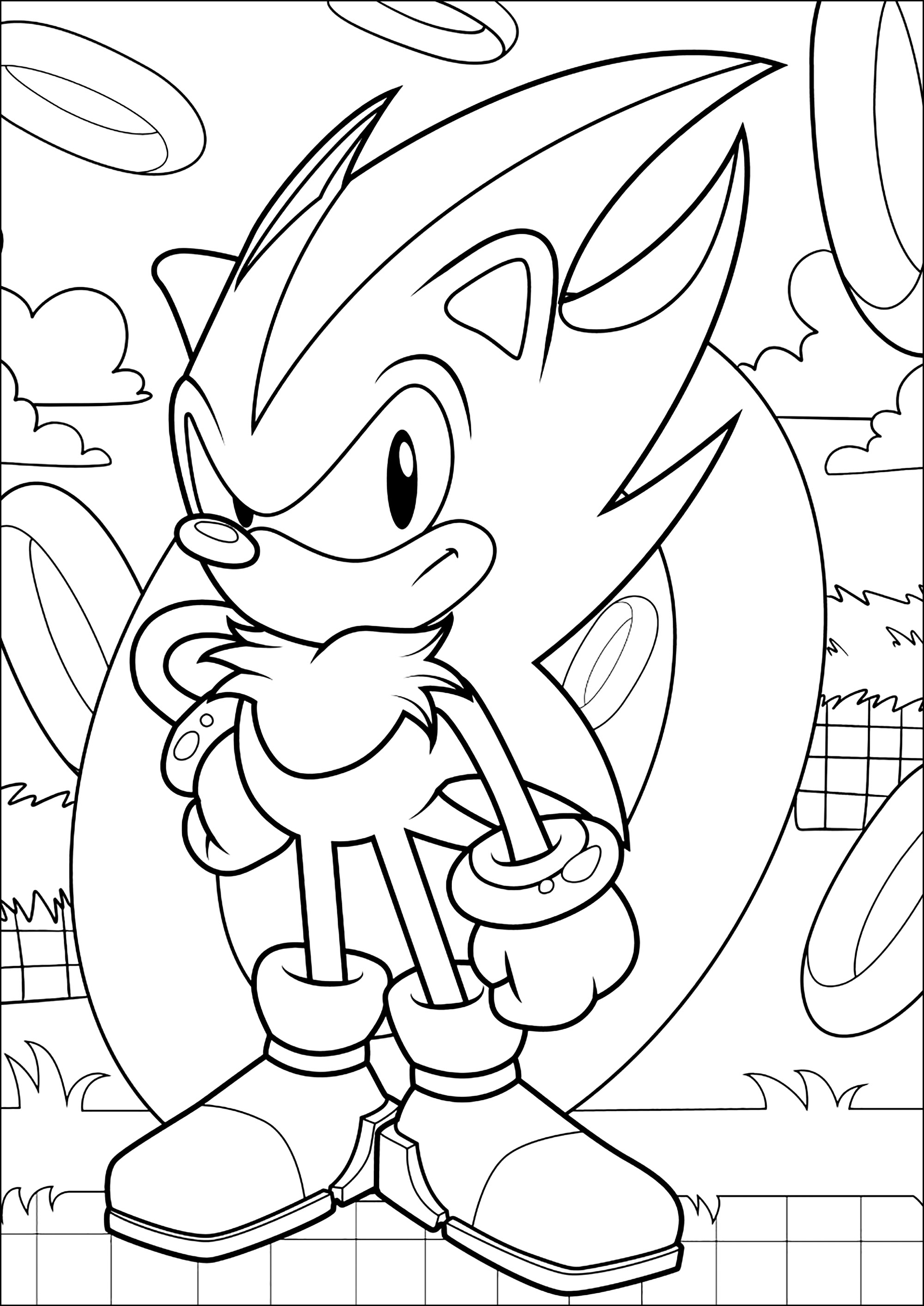 160+ Shadow Sonic Coloring Pages for Sonic Fans 48