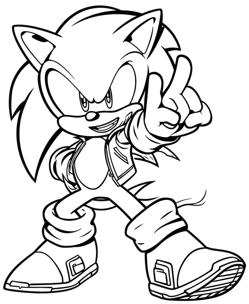 160+ Shadow Sonic Coloring Pages for Sonic Fans 56