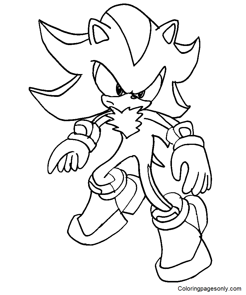 160+ Shadow Sonic Coloring Pages for Sonic Fans 61