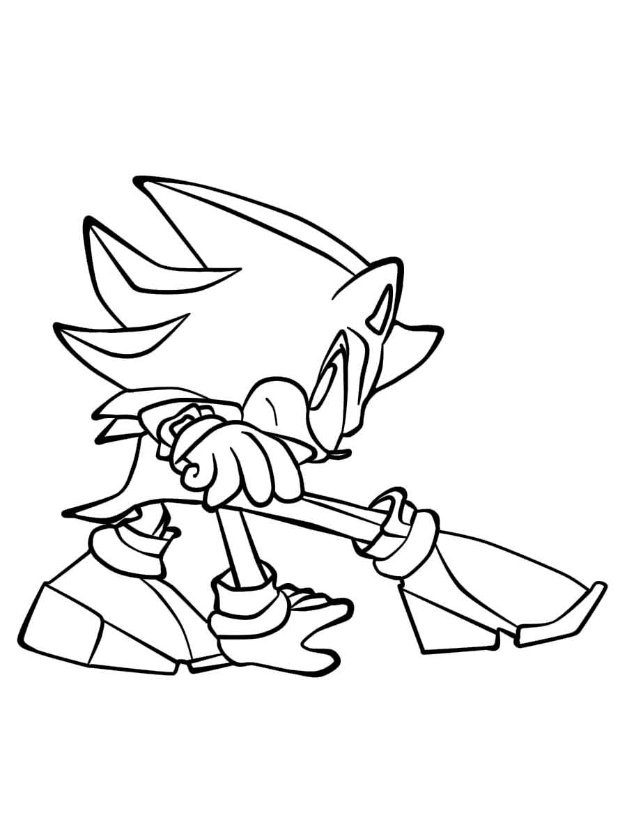 160+ Shadow Sonic Coloring Pages for Sonic Fans 63