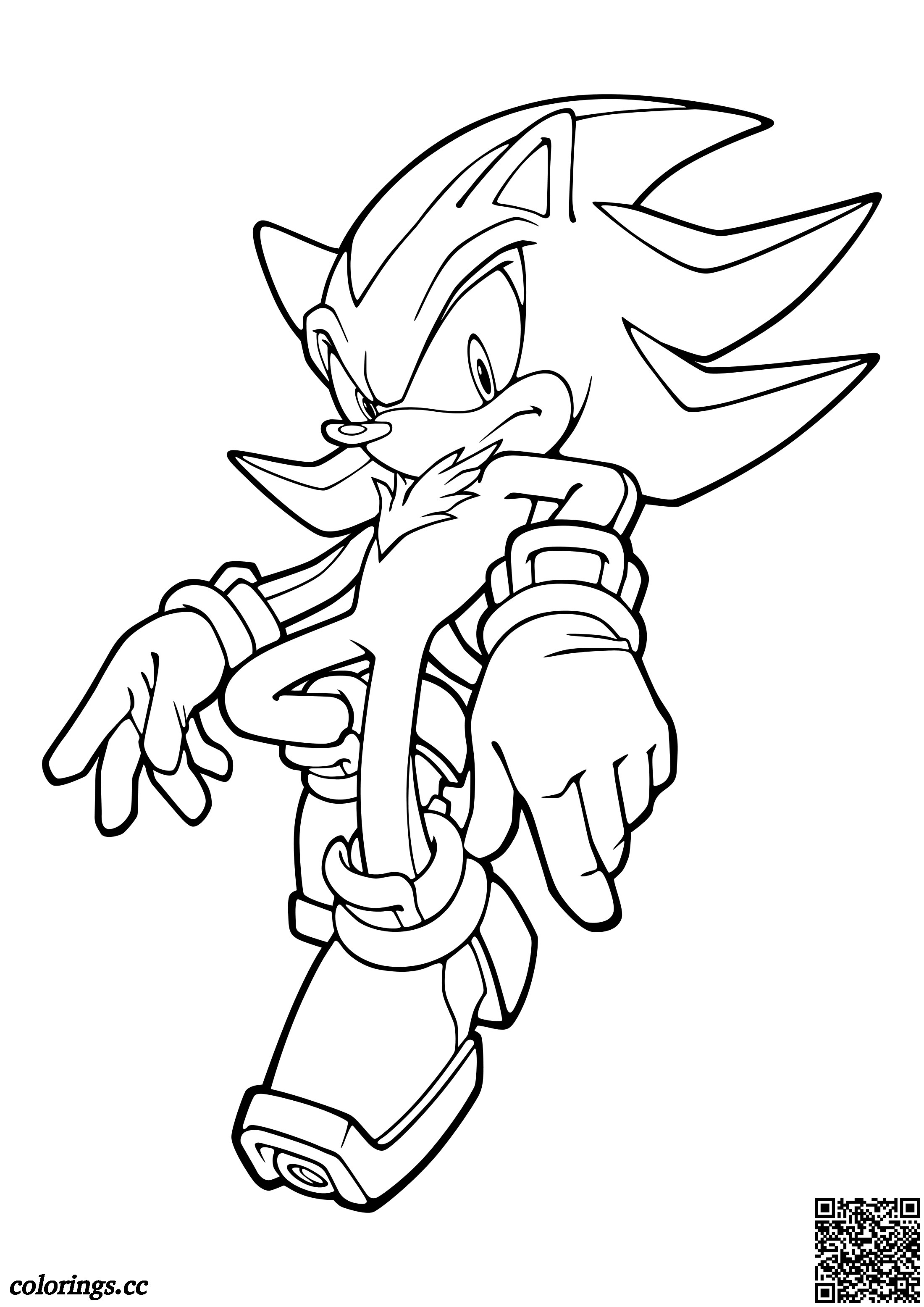 160+ Shadow Sonic Coloring Pages for Sonic Fans 76