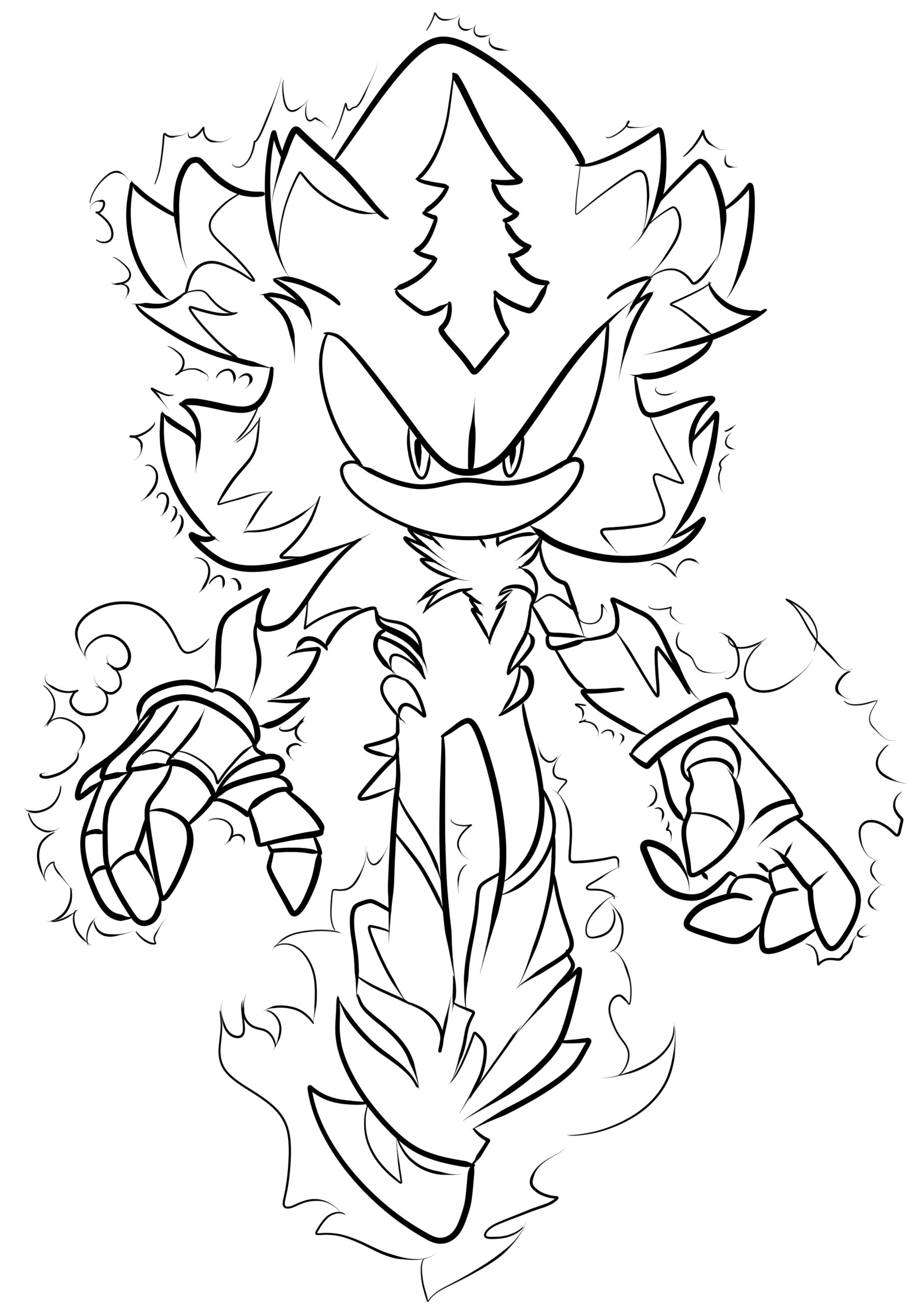 160+ Shadow Sonic Coloring Pages for Sonic Fans 78