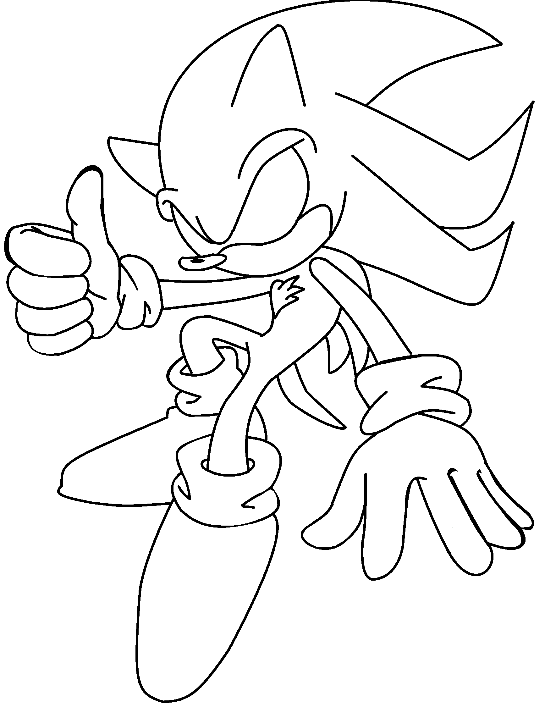 160+ Shadow Sonic Coloring Pages for Sonic Fans 82