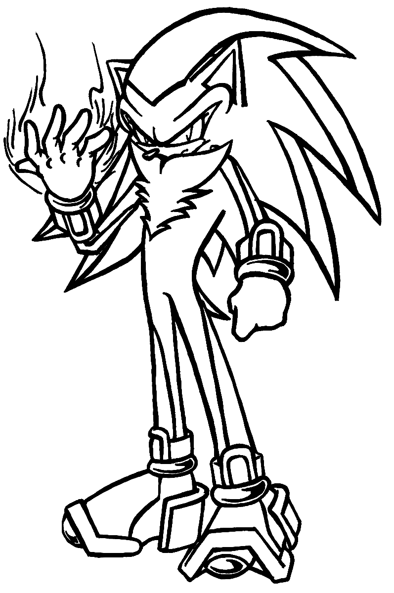 160+ Shadow Sonic Coloring Pages for Sonic Fans 84