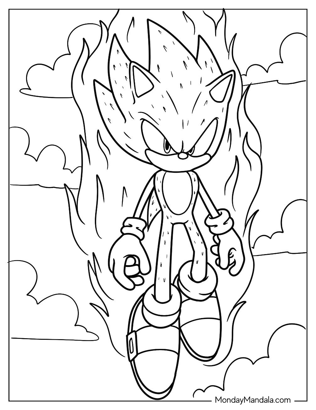 160+ Shadow Sonic Coloring Pages for Sonic Fans 90