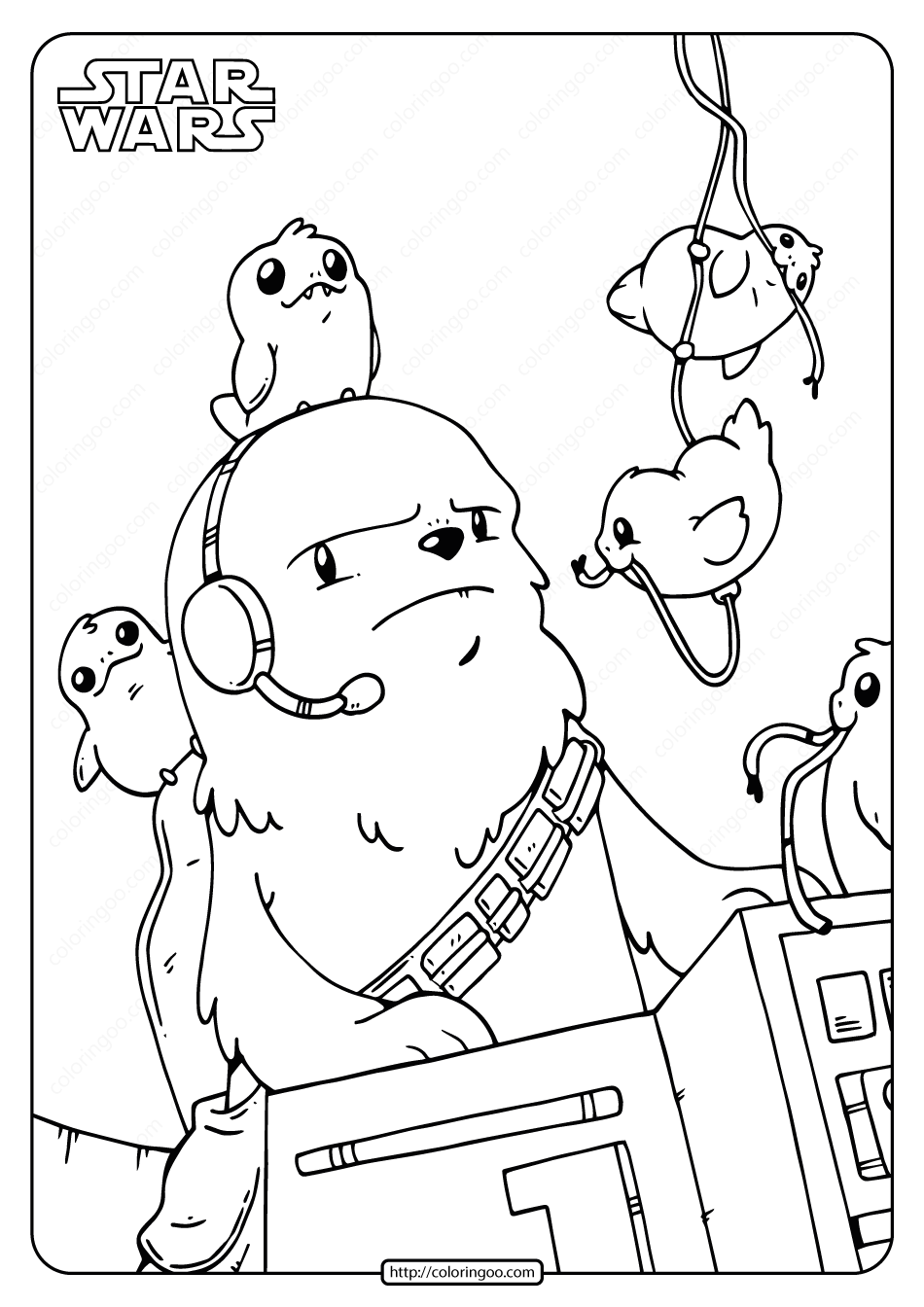 166 Chewbacca Coloring Pages Printable 36