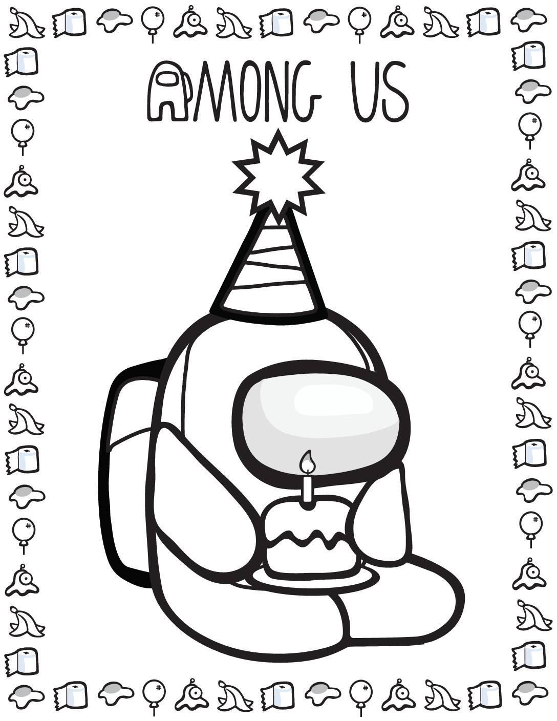 173 Among Us Coloring Pages FREE Printable 13