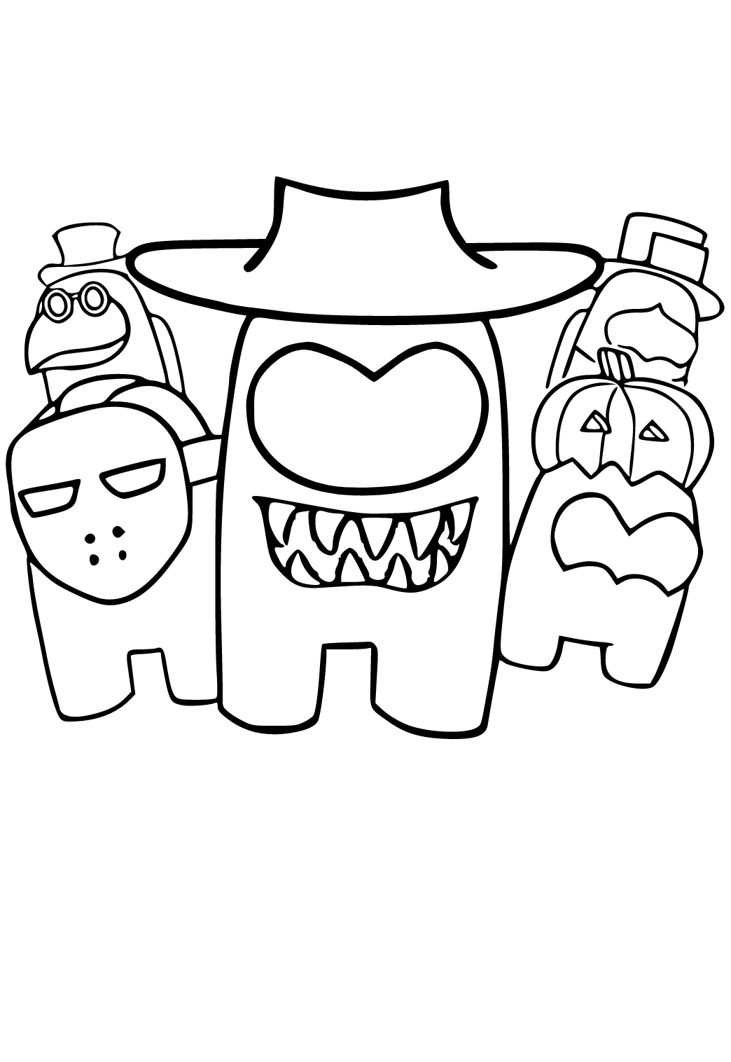 173 Among Us Coloring Pages FREE Printable 130