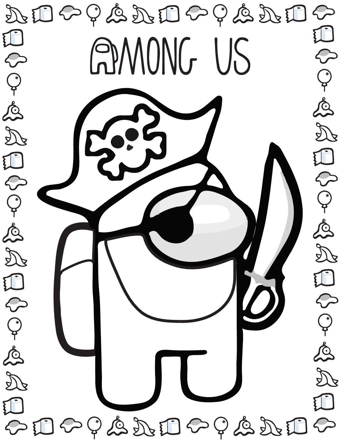 173 Among Us Coloring Pages FREE Printable 43