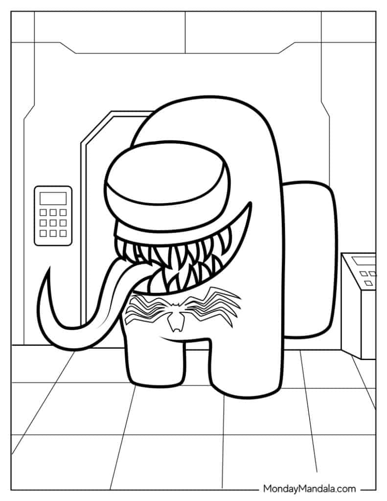 173 Among Us Coloring Pages FREE Printable 54