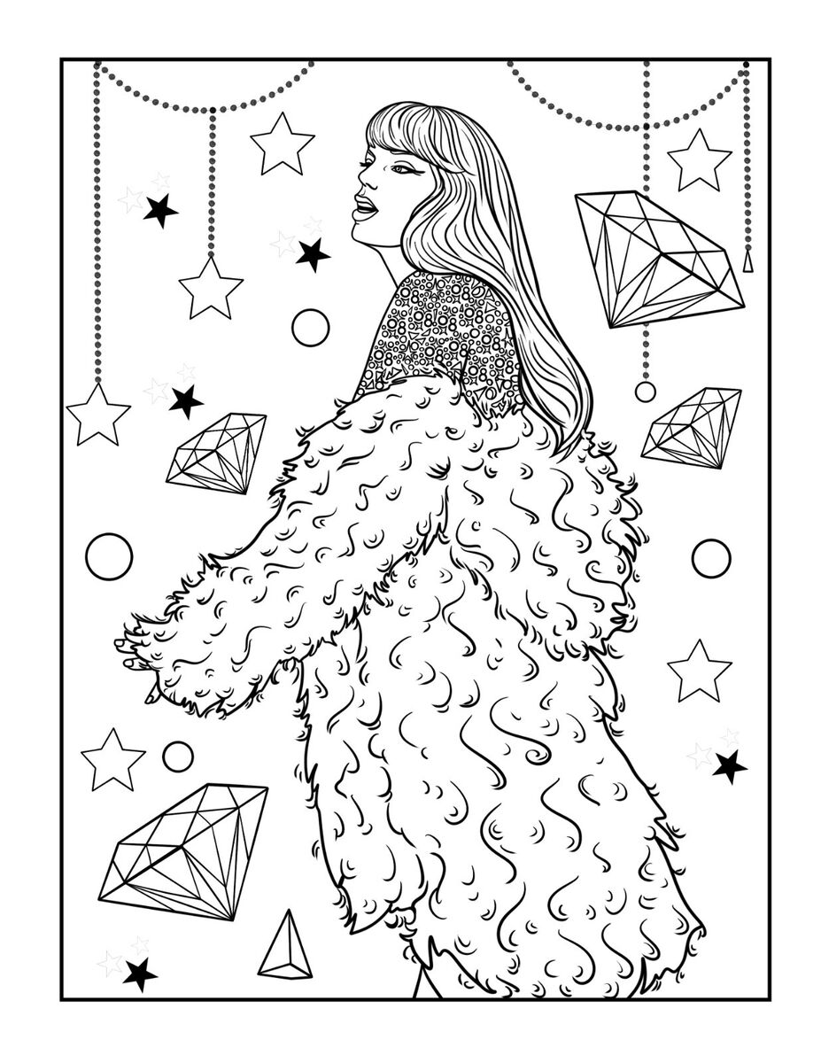 190+ Taylor Swift Coloring Pages Easy Printable 106