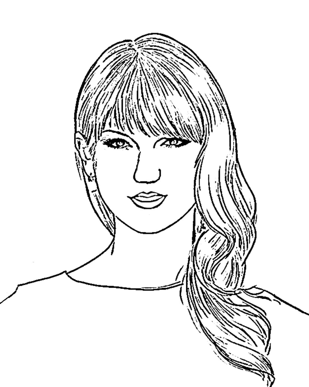 190+ Taylor Swift Coloring Pages Easy Printable 107