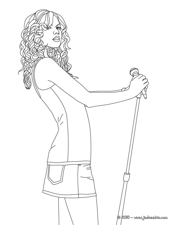 190+ Taylor Swift Coloring Pages Easy Printable 113