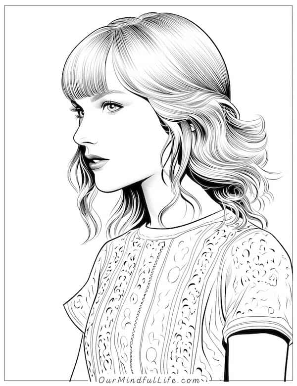 190+ Taylor Swift Coloring Pages Easy Printable 118