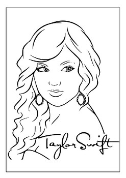 190+ Taylor Swift Coloring Pages Easy Printable 119