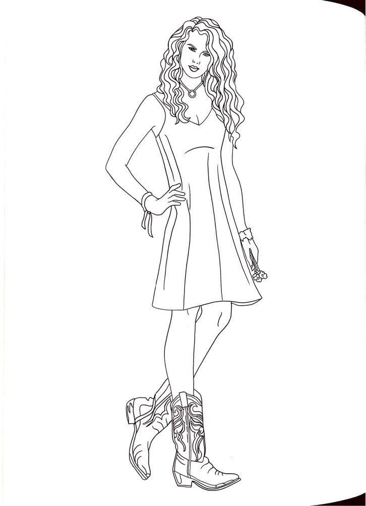 190+ Taylor Swift Coloring Pages Easy Printable 130