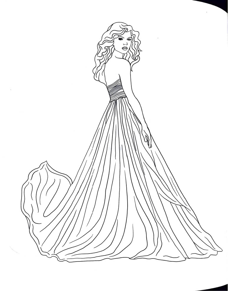 190+ Taylor Swift Coloring Pages Easy Printable 134