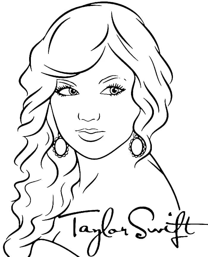 190+ Taylor Swift Coloring Pages Easy Printable 16