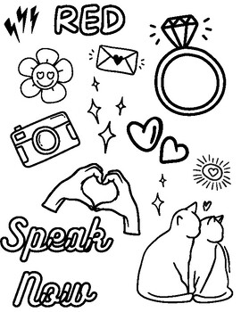 190+ Taylor Swift Coloring Pages Easy Printable 170