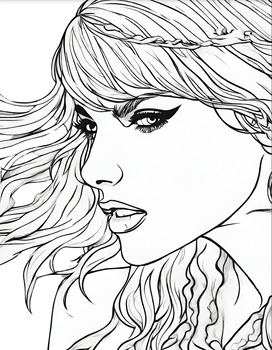 190+ Taylor Swift Coloring Pages Easy Printable 182