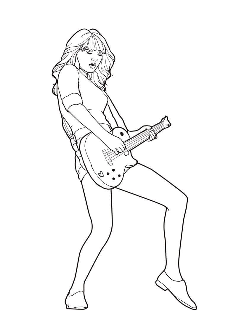 190+ Taylor Swift Coloring Pages Easy Printable 2